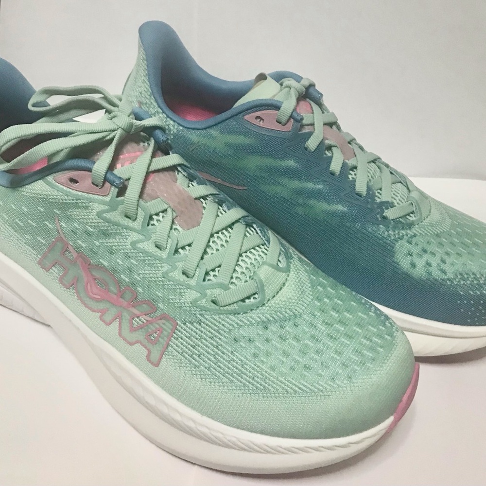 Hoka Women's Mint & Teal Running Shoes - Lightweight Support